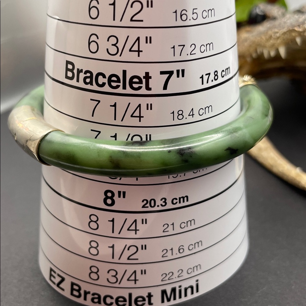 Serpentine Silver Plated Hinged Bangle Vintage - image 4